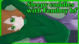 (M4A) Sleepy cuddles with femboy bf [ASMR] (sleep aid, breathing, cuddles)