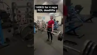 RDL Deadlift 140kg for 4 reps #fitness#gym#short#deadlift#shorts#bodybuilding#teen