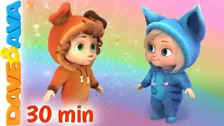 🤪 Mix a Pancake and More Nursery Rhymes | Once I Caught a Fish Alive | Baby Songs by Dave and Ava 🤪