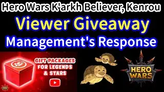 Viewer Giveaway. Management's Response | Hero Wars