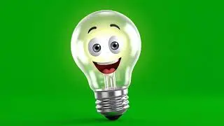 Light Bulb Green Screen Video | Cartoon Animation & Green Screen VFX