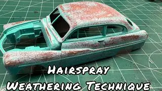 Scale model car hairspray weathering weathered (how to)