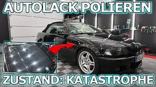 Lack entpuppt sich als Schrottplatz BMW E46 polieren - Was kann man in kurzer Zeit erreichen? Teil 1