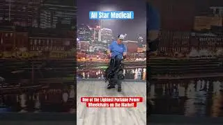 One of the lightest portable power wheelchairs on the market . 