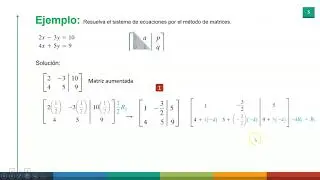 Solución de sistemas 2x2 por matríces