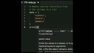 In this program - the newlines are removed from all the lines in a list. Coding Zakir 
