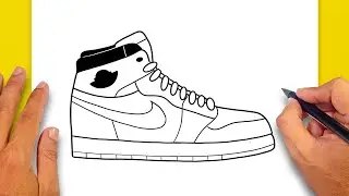 How to draw Jordan Shoe