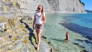 Самый Красивый и Необычный Пляж Геленджика Сосновка 2021