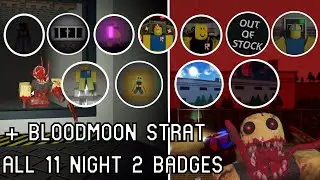 Residence Massacre ALL 11 NIGHT 2 BADGES Guide + Bloodmoon Strat
