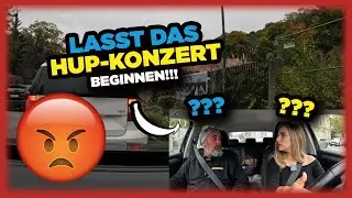 2nd driving lesson... and the honking concert begins 🤬🥰