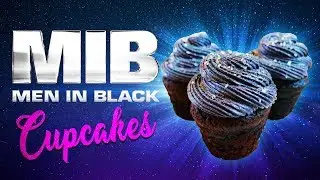 How to make Men in Black Cupcakes with green Alien filling