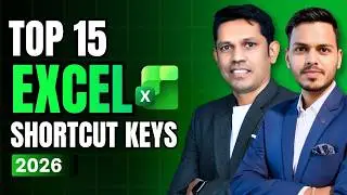 15 Excel Shortcut Keys You Must Know in 2026 ⚡ (Save Hours Daily!)