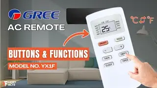 Gree AC Remote Buttons & Functions (Model No: YX1F) | Heat Pump Remote Guide