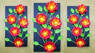 Video Tutorial: Paper Flowers Wall Decor Craft Ideas - How to Make Paper Flowers