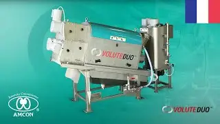 AMCON présente la presse à vis VOLUTE DUO™, pionnière dans la déshydratation pratique des boues