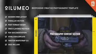Oilumeo – Responsive Creative Photography Template | Themeforest Website Templates and Themes
