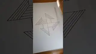 How to draw an optical illusion of geometric art #shorts #videoviral #art #trending