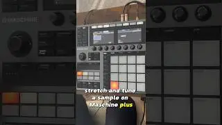 How to time stretch and pitch samples on Maschine Plus 