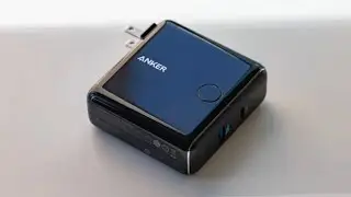 The new Anker USB-C battery pack combo is amazing called Anker PowerCore Fusion Power Delivery.