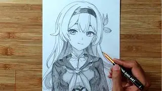 Drawing simple Anime girls | How to draw firefly step by step #702 | Cong Dan Art