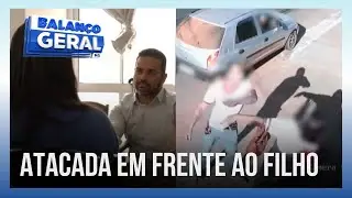 Mulher grávida é agredida pelo ex-marido em frente ao filho | BALANÇO GERAL MINAS