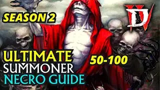 BEST End Game Pure Summoner Necromancer Diablo 4 Season 2