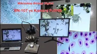 Mikroskop Biologi BN 107 vs FullHD USB HDMI VGA