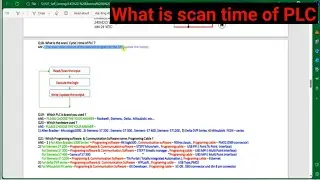 PLC training 5 || PLC scan time || No and NC concept || What is scan time of PLC | 🤔🤔