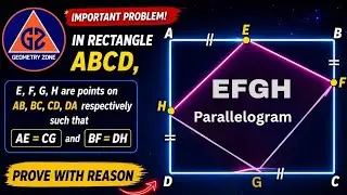 In Rectangle ABCD, Prove EFGH is a Parallelogram || Geometry Problem