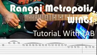 WINGS - Ranggi Metropolis - Guitar Intro & Solo Tutorial with TAB