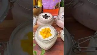 Healthy High Protein Overnight Oats😍 #shorts #oats #trending