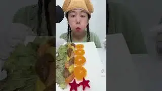 ASMR YEMEK VİDEOLARI ACAYİP KORE TATLILARI 😯