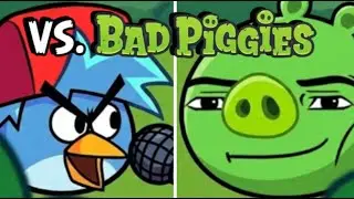 Friday Night Funkin' vs BAD PIGGIES V2 | Completo + Cutscenes (FNF MOD HARD)