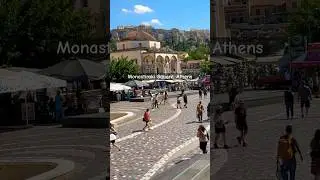 Monastiraki Square with views of the Acropolis 