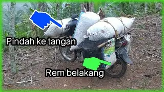 Ganti rem belakang motor Supra ke tangan