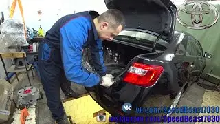 Подготовка автомобиля к удалению ржавчины  с днища - Toyota Camry 50 2.5 2AR-FE АТ Часть 1...