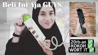 Review Selfie Stick R1 Low Budget || TRAVELING tripod Selfie TERMURAH Cuma 20 ribuan || UNBOXING