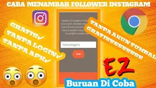 CARA MENAMBAH FOLLOWER INSTAGRAM TANPA AKUN TUMBAL