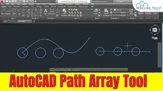 Path Array Tool | How to use Path Array Command in AutoCAD? | AutoCAD Array Command