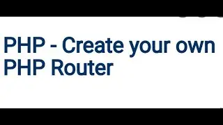 raw PHP: 7 create a web page routing like Laravel part1