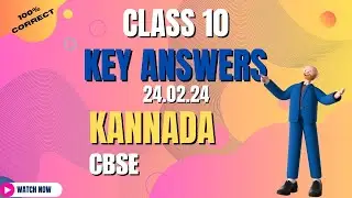 CBSE-Kannada Key Answer 2024.#kannadakeyanswer2024.#keyanswerkannada2024, kannada key answer 2024-25