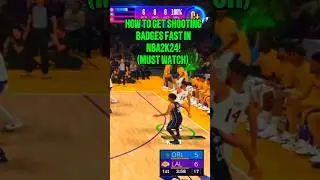 *FASTEST* WAY TO EARN SHOOTING BADGES🤑#nba2k24 #nba2k24shootingbadges #nba2k24bestjumpshot #2k24