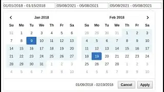 Cara Mudah membuat date range picker (javascript)
