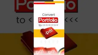 How to Convert your Portfolio or Graphic Designs into a PDF file// Design to PDF// PDF Converter