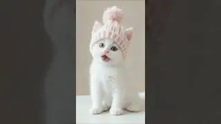 Cute Kitten singing ABC. Funny Cat sing ABC. 