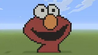 Minecraft Pixel Art - Elmo Head