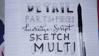 [PART 1] 5 Types of Hand Lettering Fonts | Typography | Calligraphy | Writing Practices