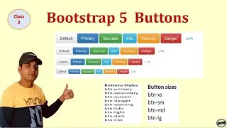 Bootstrap Tutorials | Bootstrap Buttons | Bootstrap5 Buttons | Ayub Tutorials | Session 2