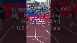 Matthew Boling, Men’s 400m Semifinal 2024 U.S. Olympic Trials #trackandfield #athletics #sports
