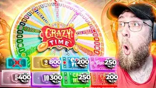 HUGE BETS ON EVERYTHING EXCEPT 1X ON CRAZY TIME! (LIVE GAME SHOW)